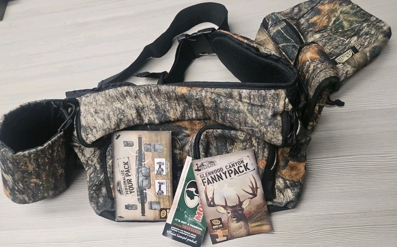 Fieldline Mossy Oak Camouflage Waist Bag Fanny Pack Hunting Fishing Hiking New