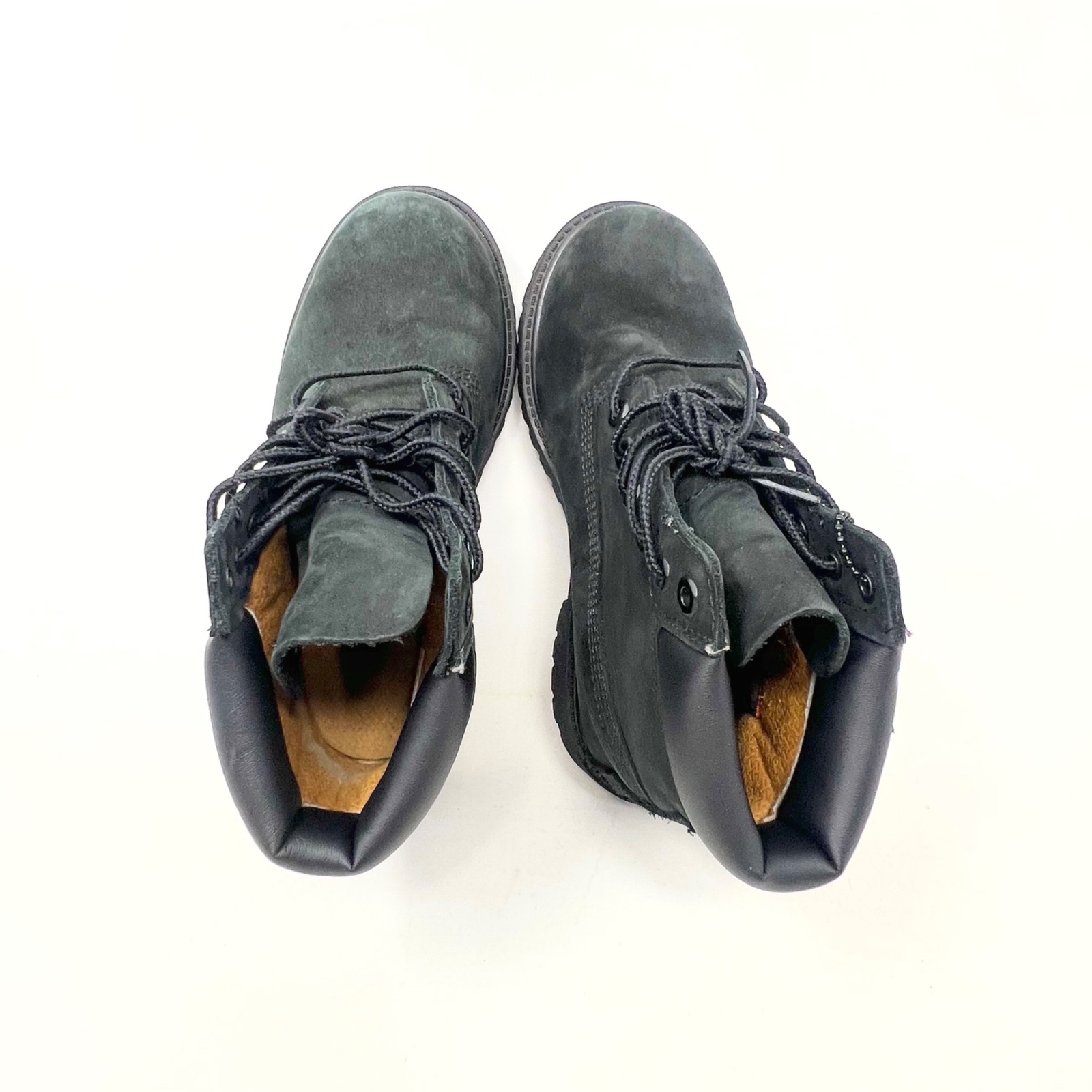 Timberland Black Leather Boot US Shoe Size 1Y