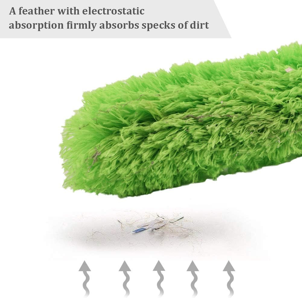 Microfiber Feather Duster Extendable Duster with 100 inches Extra Long Pole, Ben