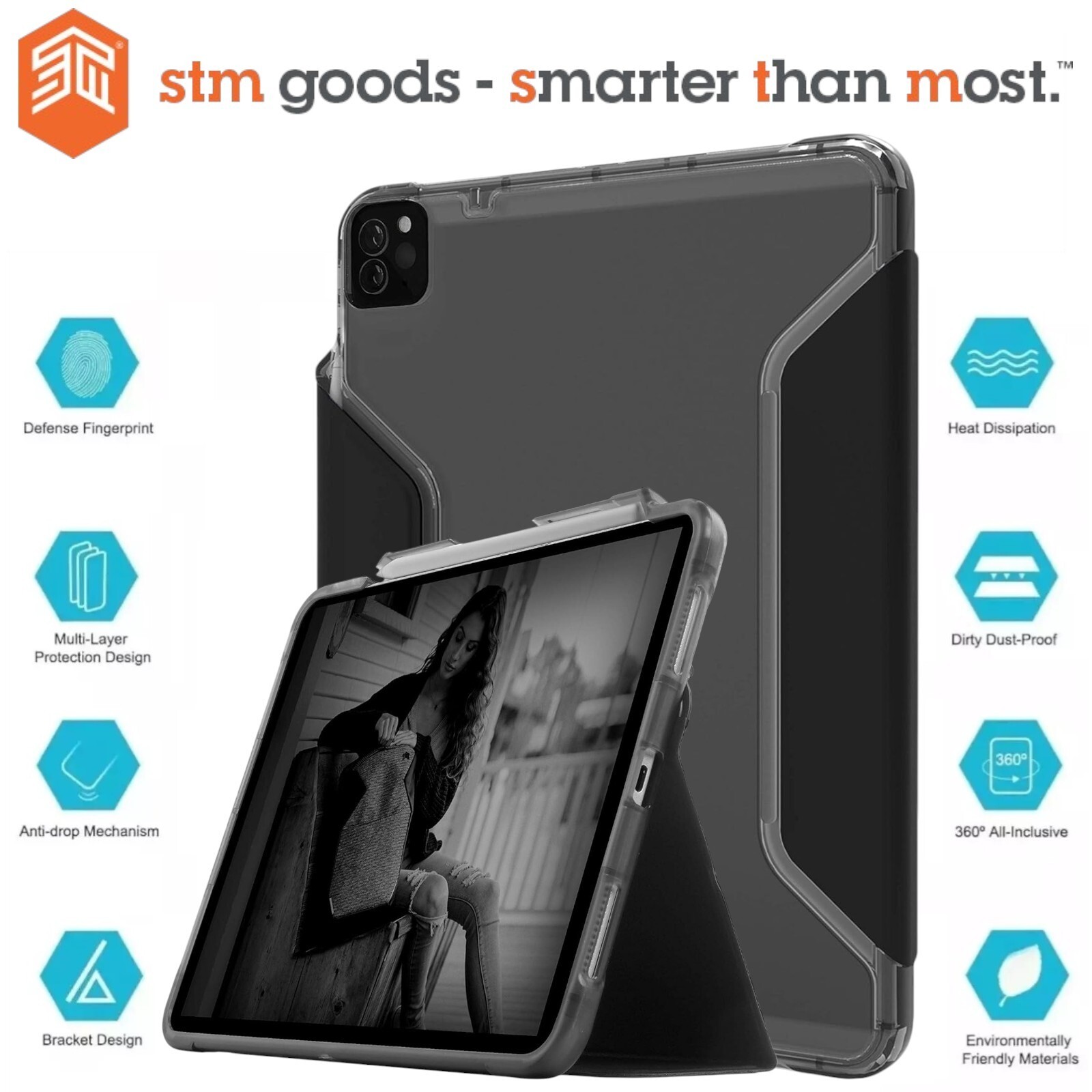 Genuine STM (iPad PRO 11" 4th/3rd/2nd/1st Generation) Case Smart Folio Cover
