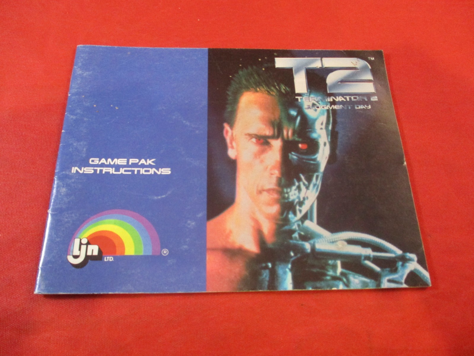 T2 Terminator 2 Judgment Day Instruction Manual Booklet ONLY