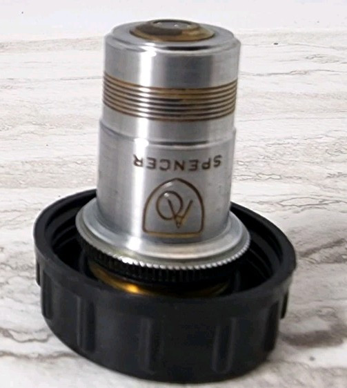 AO Spencer 45X N.A. .66 Microscope Objective Lens Made in USA