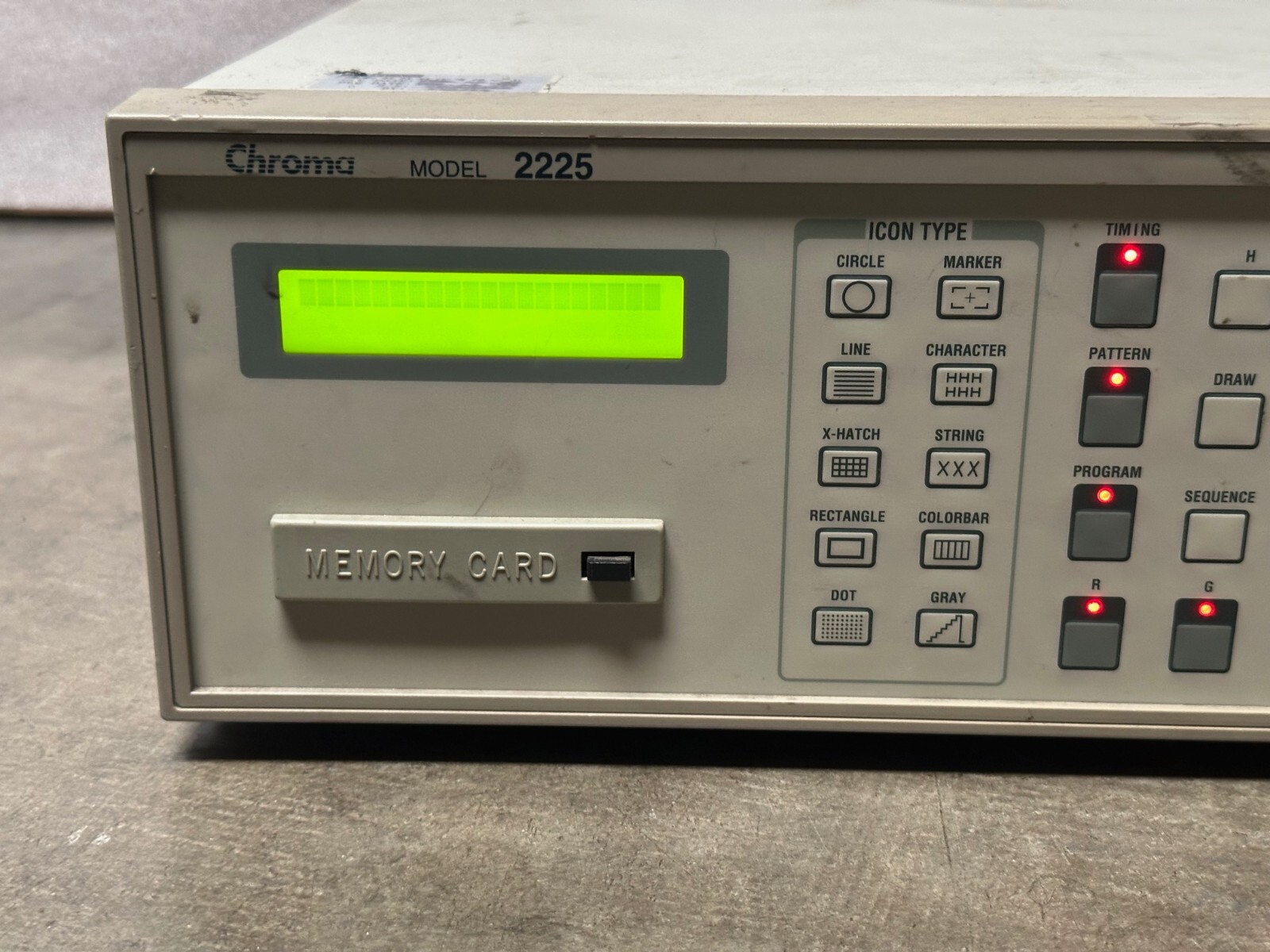 AS IS - Chroma 2225 Programmable Video Pattern Generator 250MHz **Untested**