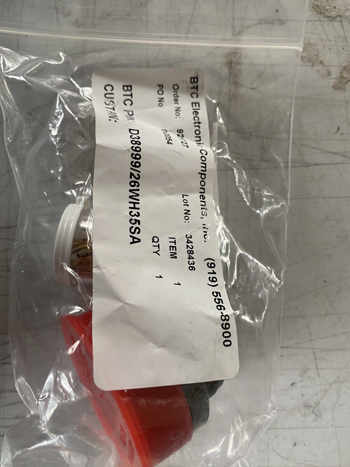 AERO  D38999/26WH35SA / D3899926WH35SA (BRAND NEW)