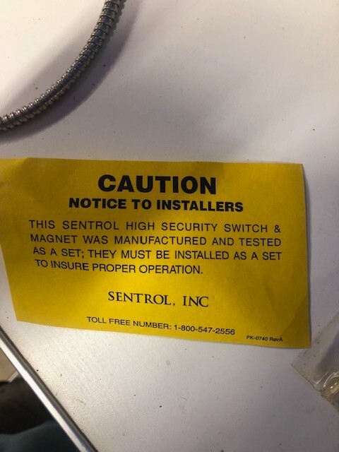 Sentrol 2707A High Security Surface Mount Magnetic Contact 2700 Series