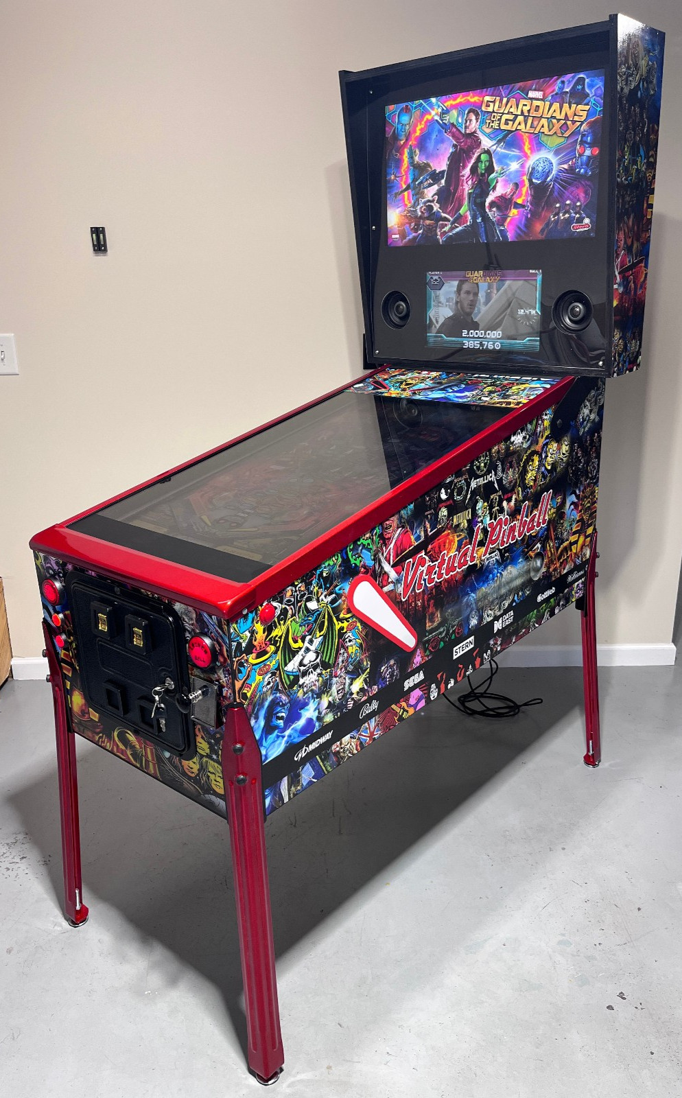 NEW 4K Virtual Pinball Machine Fullsize Cabinet REAL arcade hardware and GLASS