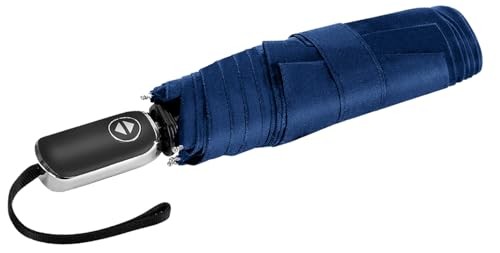 Compact Umbrella Automatic - Folding Travel Umbrella, Micro & Mini dark blue