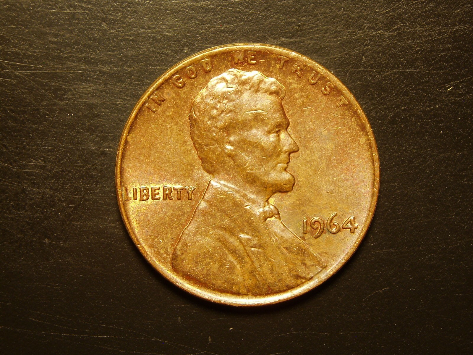 1964  ONE LINCOLN MEMORIAL CENT #7