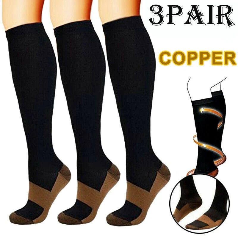 Compression Socks Women Men Graduated Support Hose for Varicose Veins 20-30 Mmhg