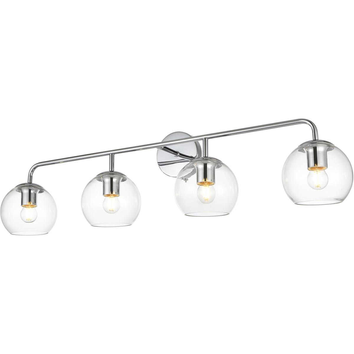 Living District LD7321W37CH Genesis Bathroom Vanity Light Chrome