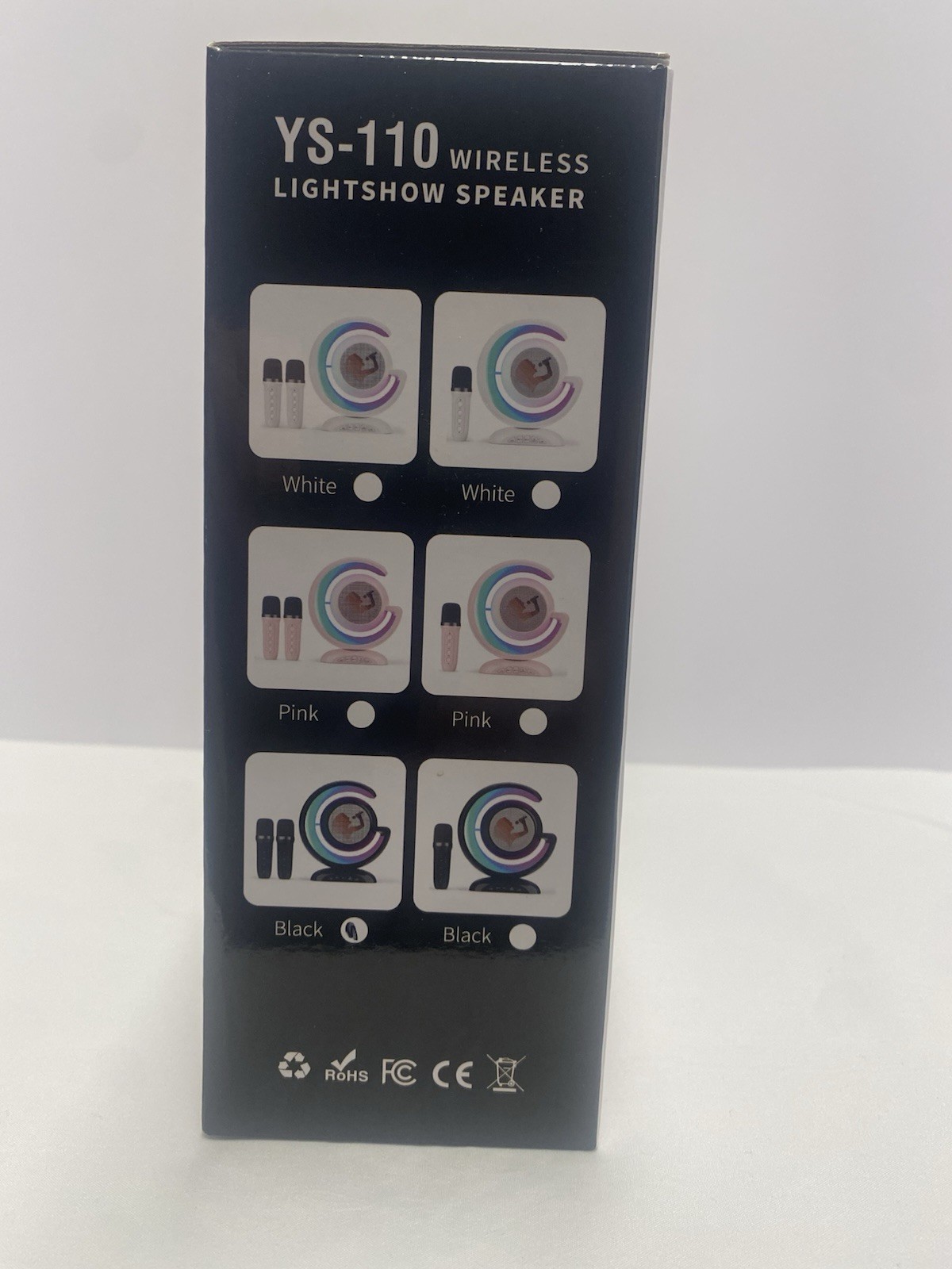 Ys-110 Wireless Lights how Speaker With 2 Microphones
