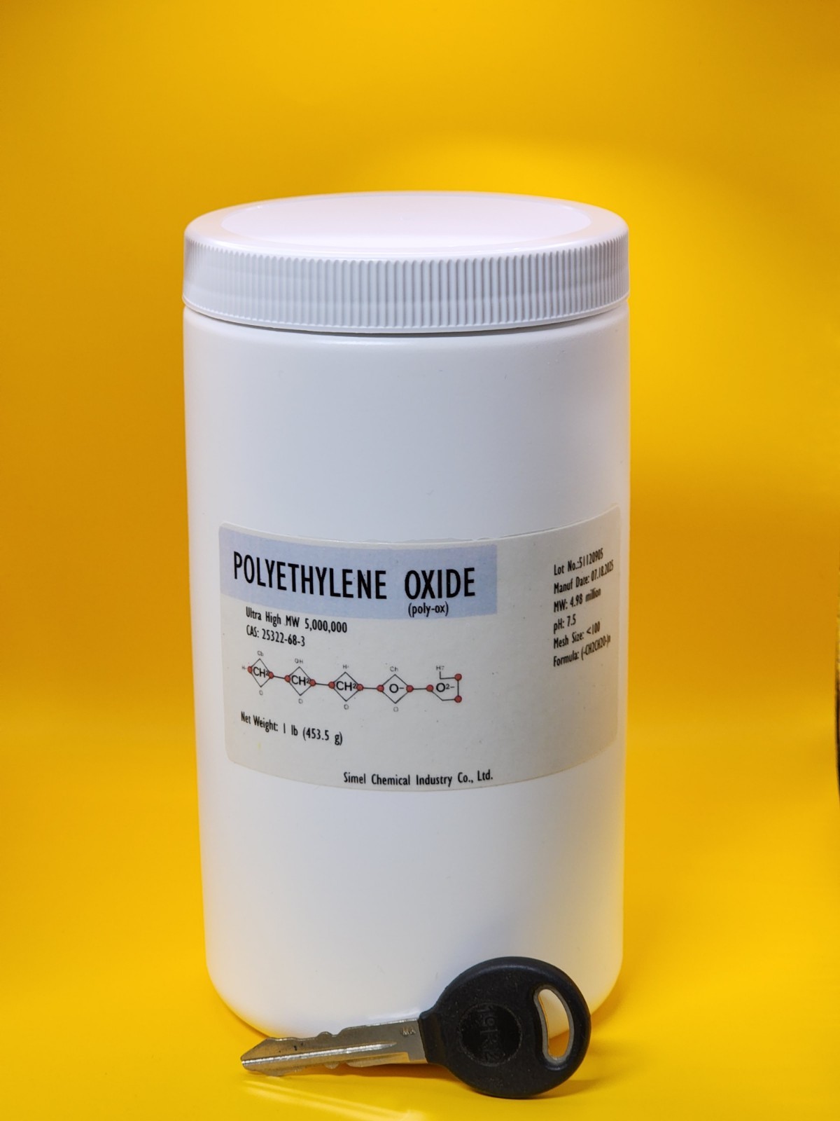 PEO 1Lb Polyethylene Oxide Powder Ultra High MW ~5,000,000  Polyox  100 Mesh