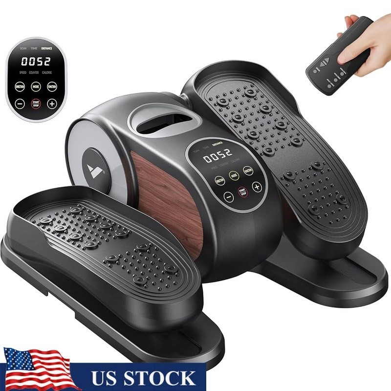 Under Desk Elliptical Compact Portable Low Impact Fitness Exercise Machine New