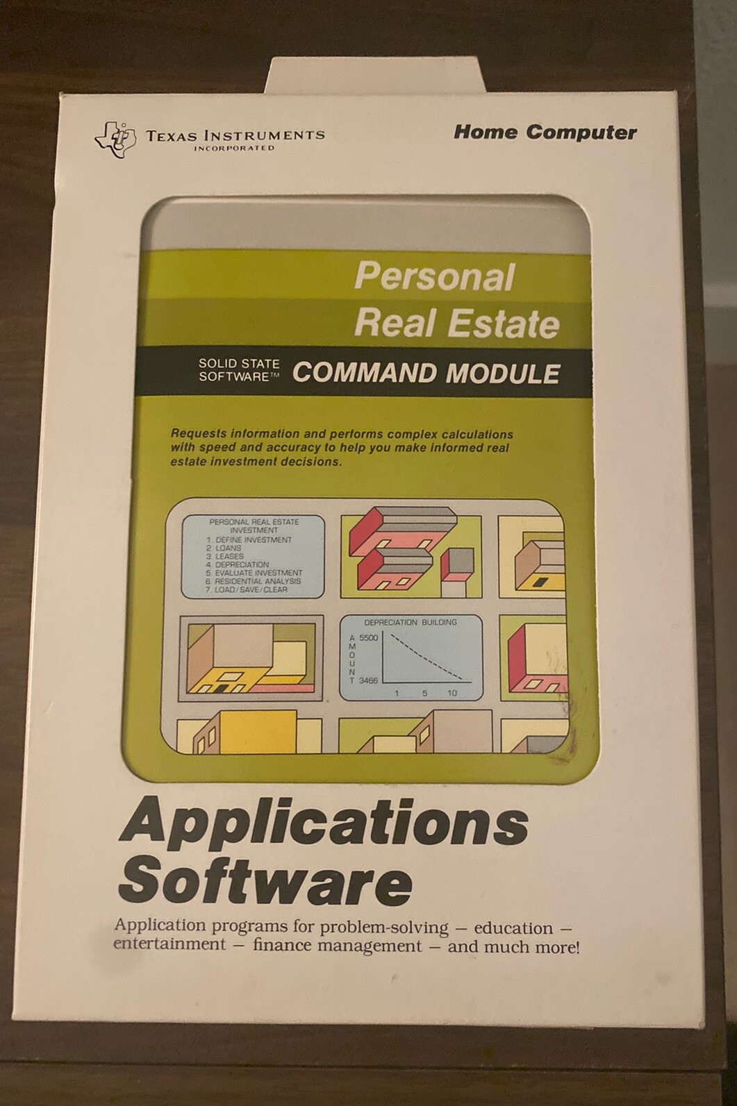 Texas Instruments TI-99/4A Home Computer Applications Software LOT OF 4