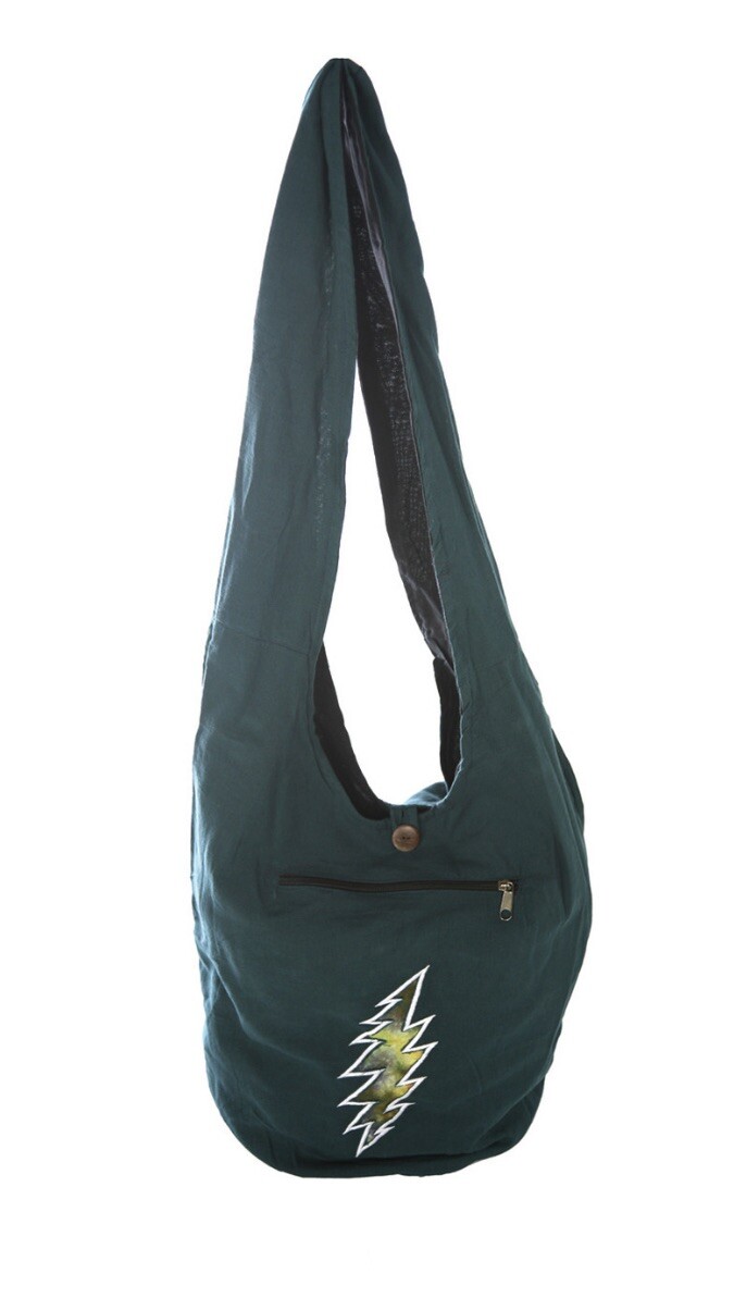 Grateful Dead Shoulder bag - Dead & Co bags hobo crossbody embroidered bolt
