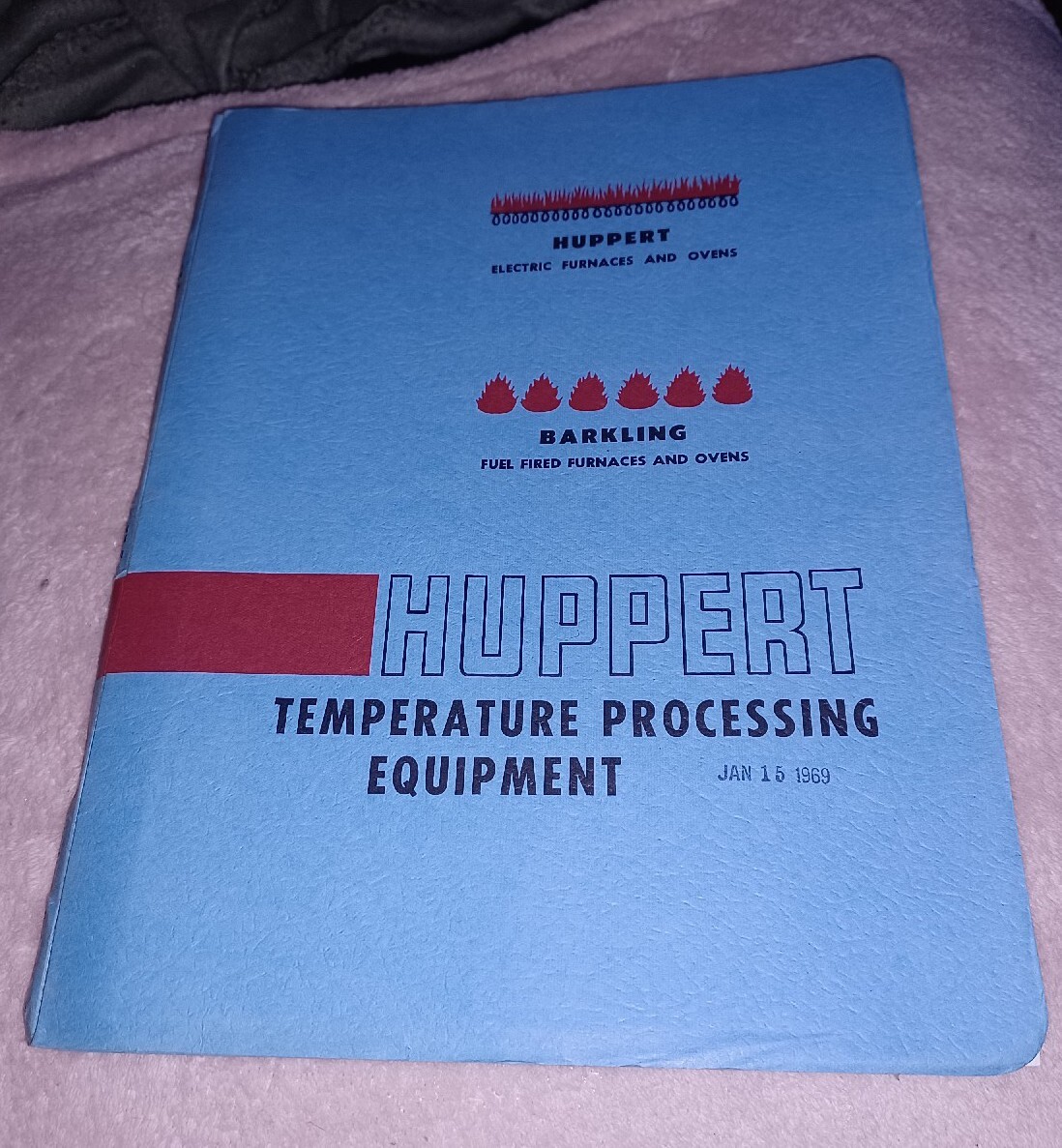 1969 Huppert Temperature Processing Equipment Electric Furnace Oven Catalog VTG