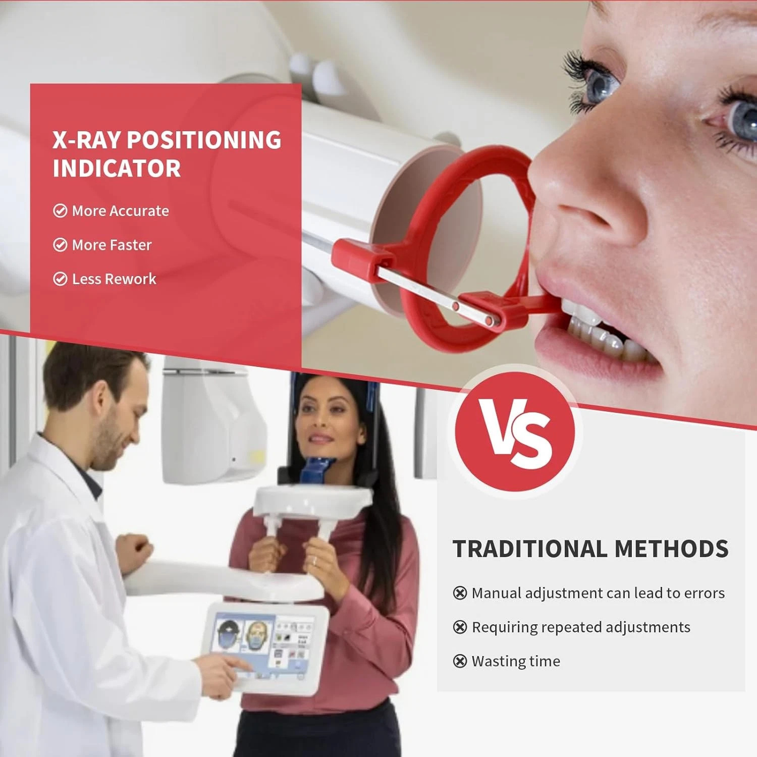 5Pcs Dental Aiming Ring X-RAY Positioning System Type Bite Wing