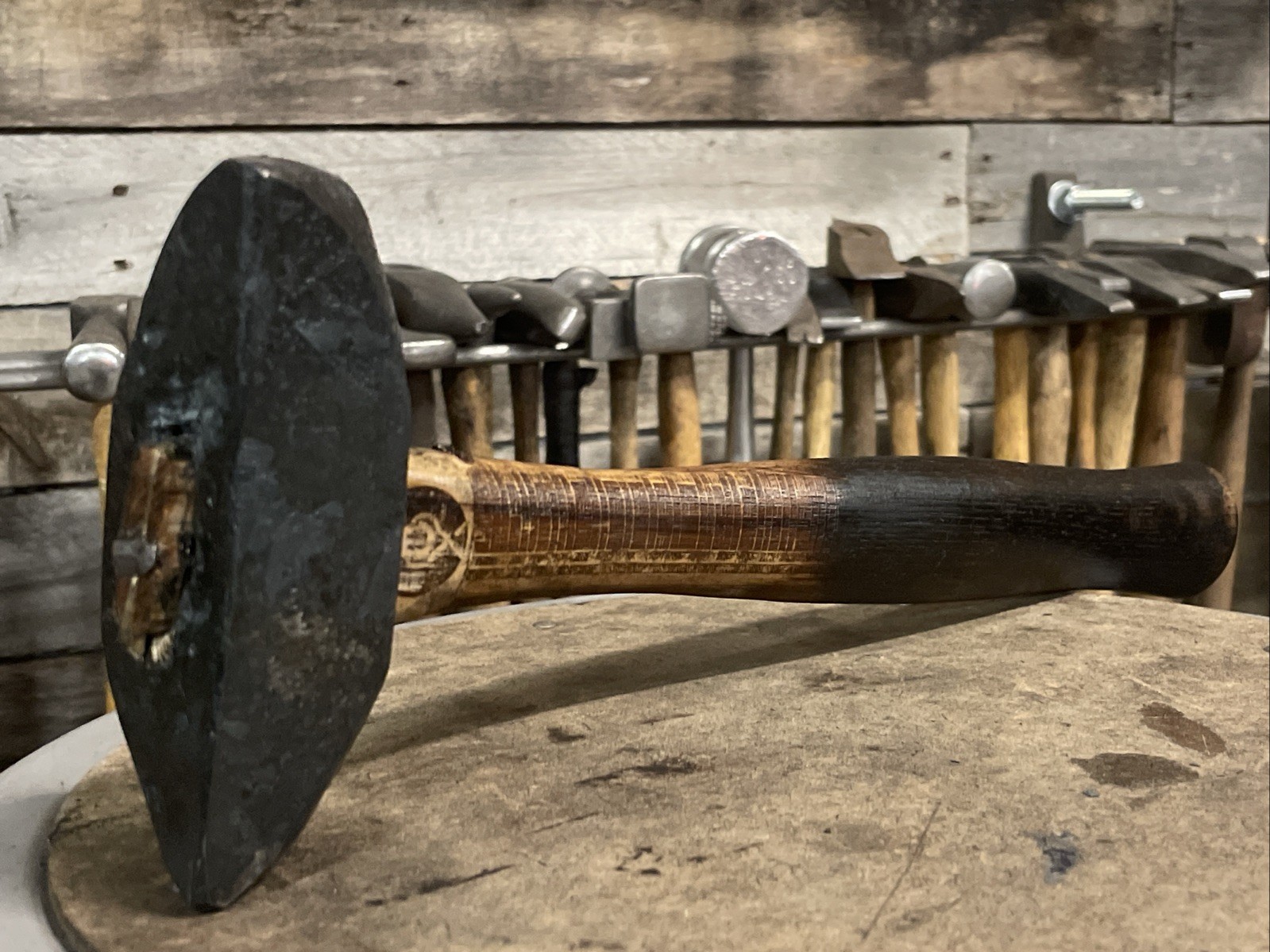 Blacksmiths Double Diagonal Peen Forging Hammer/ Hand Forged 4140 Steel 2 1/4 Lb