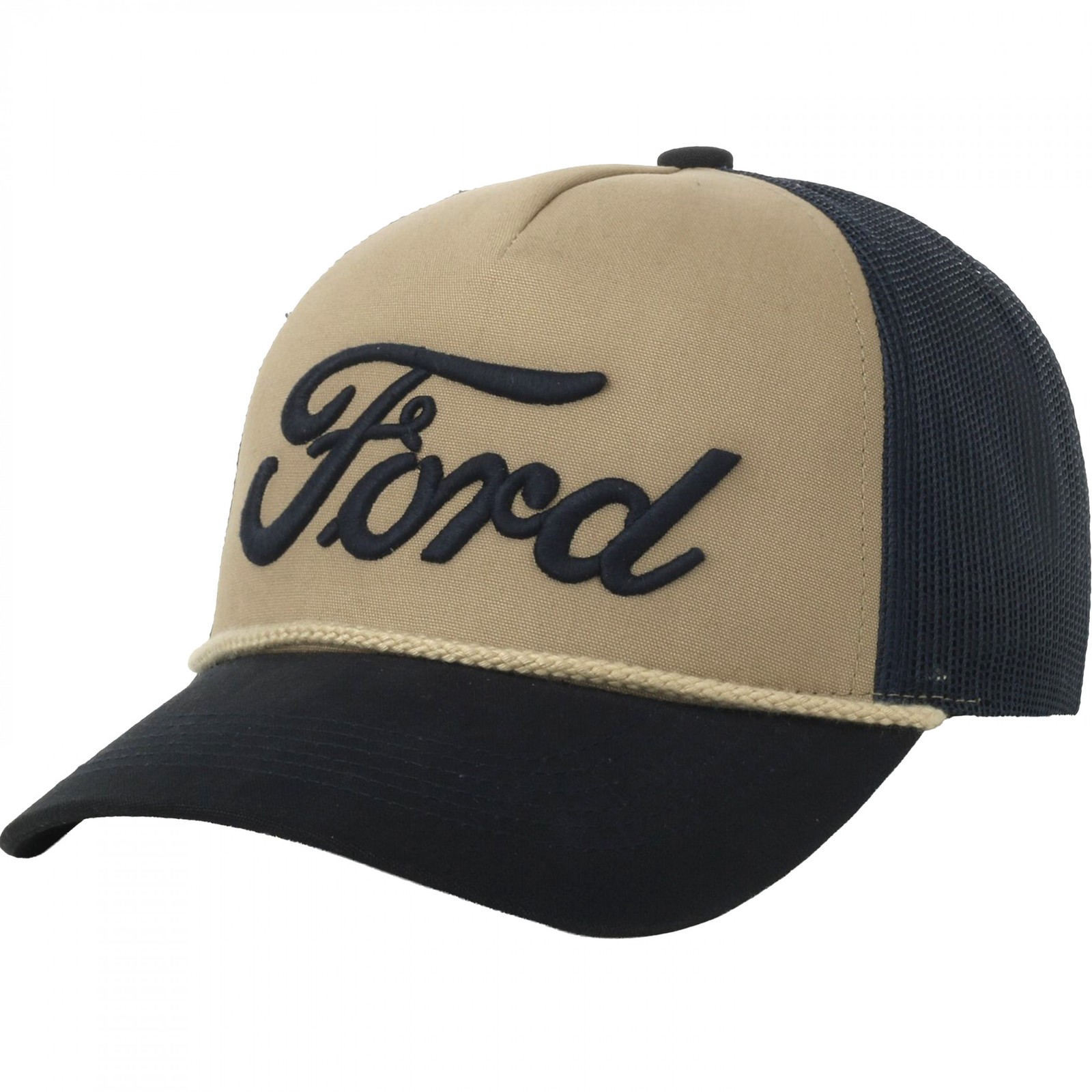 Ford 3D Embroidered Large Logo Adjustable Rope Hat Multi-Color