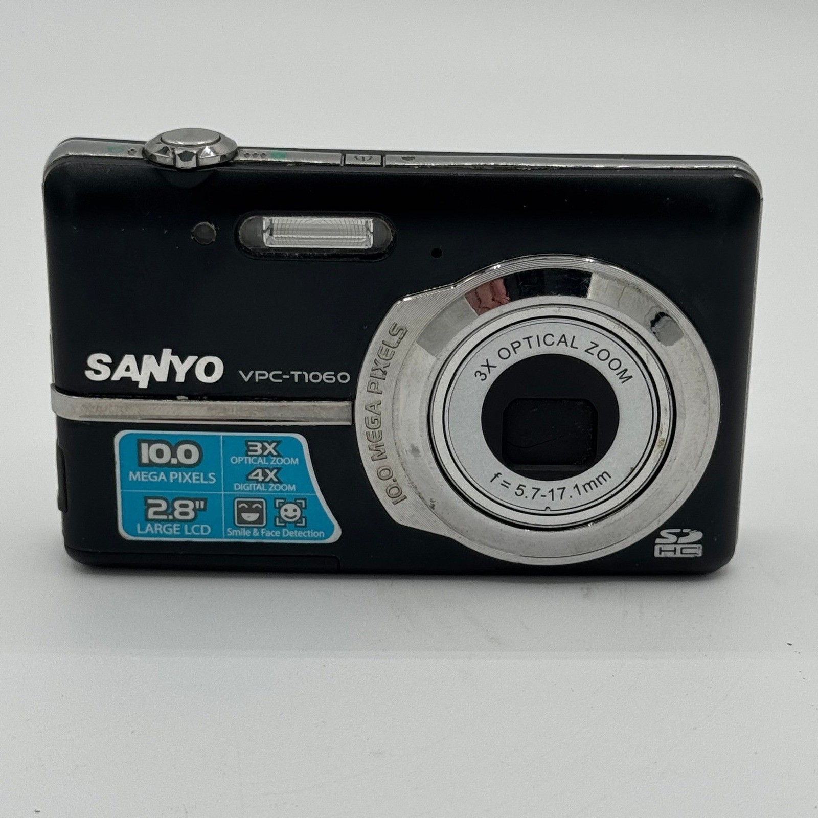 Sanyo VPC-T1060 Digital Camera Black 10MP 3x Optical Zoom 2.8 LCD Parts & Repair