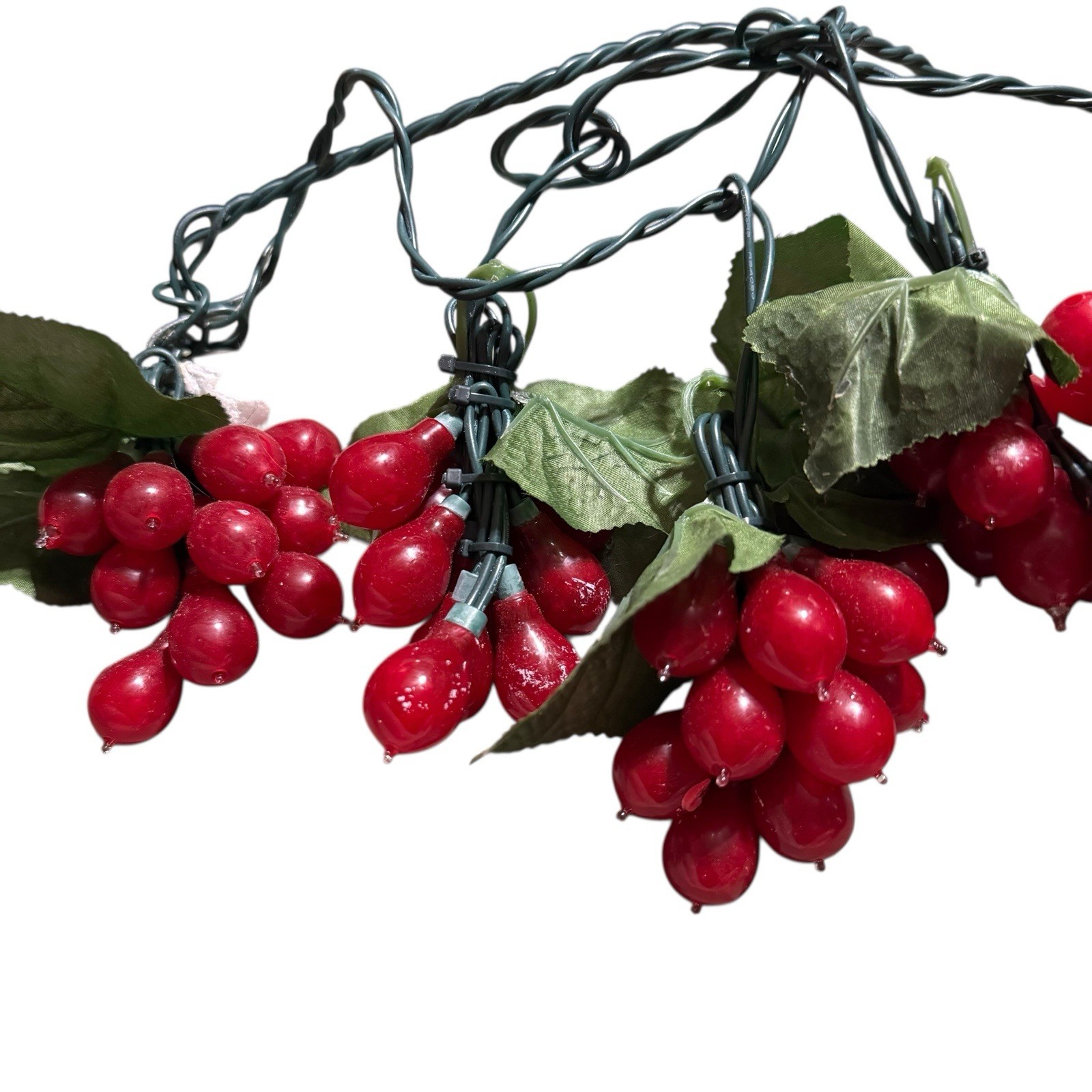 Grape Cluster String Lights Red Grapes