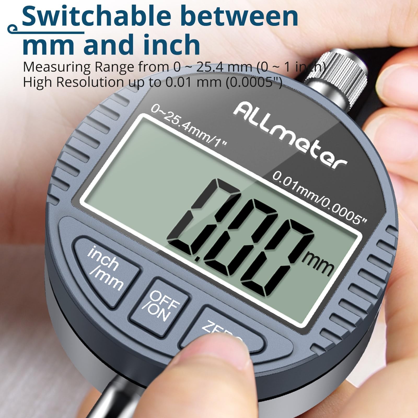 Digital Table Saw Gauge with Dial Indicator 0-1 Inch Range