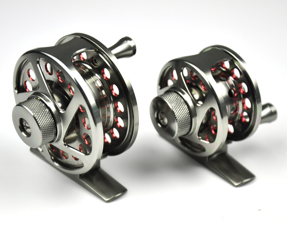NEW Space Aluminum Fly Fishing Reel 2+1BB Metal Drag Fly Wheel 1:1 Silver&Red