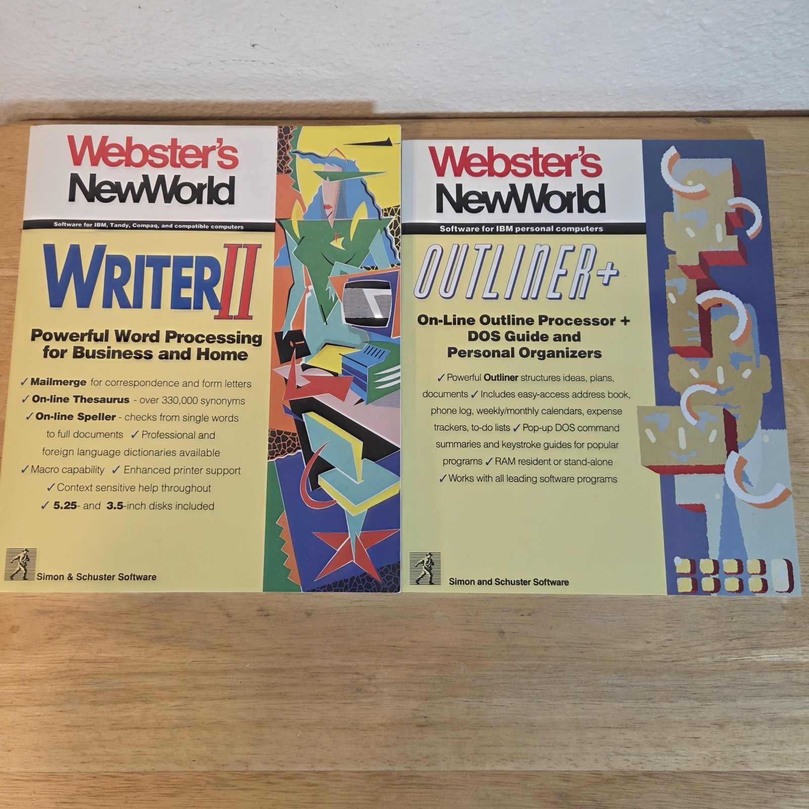 VTG Simon & Schuster Webster's NewWorld Writer II for IBM/DOS *COMPLETE*