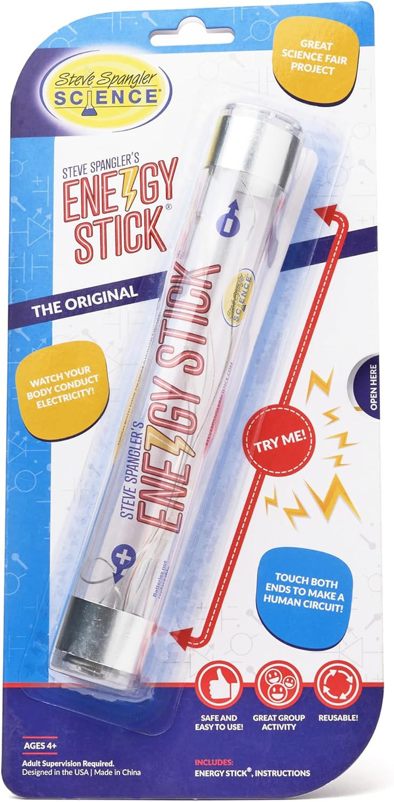 Energy Stick – Fun Science Kits for Kids to Learn About Conductors of Electricit