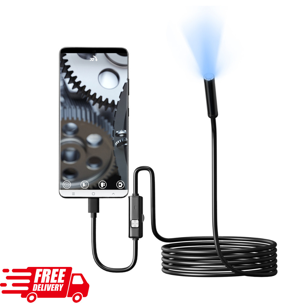 7mm HD Endoscope Camera USB Type C Borescope Inspection Tool for Android PC USA