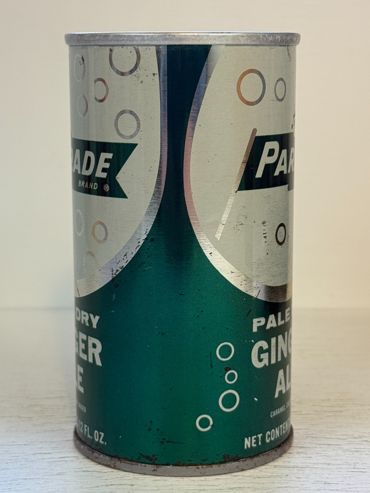 RARE 60's Parade Ginger Ale Soda Can