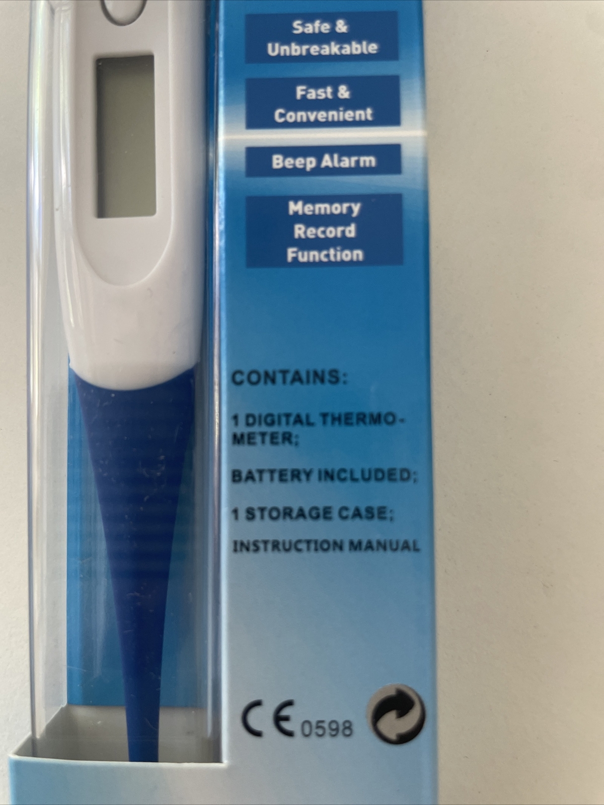 Zallk digital thermometer with storage case