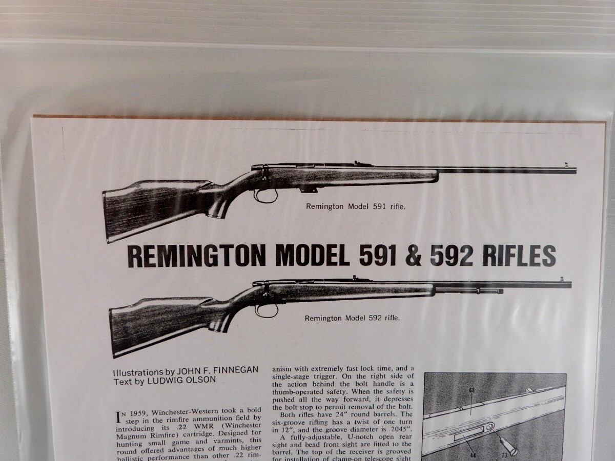 REMINGTON MODEL 591 & 592 RIFLE BREAK DOWN INSTRUCTION KIT