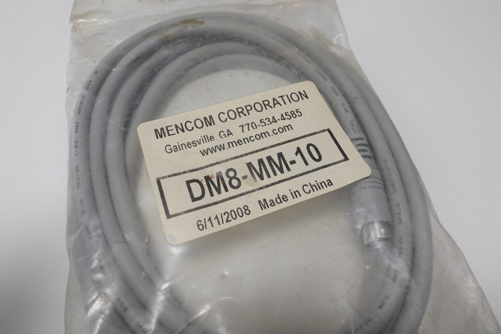 Mencom DM8-MM-10 Programming Port Communications Cable
