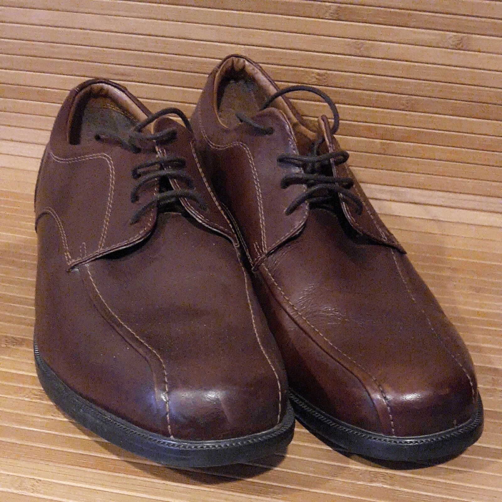 Clarks Collection Oxfords Mens Size 11M Brown Leather Lace-Ups 14885