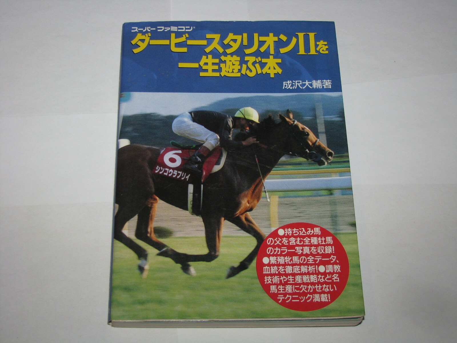 Derby Stallion II o Isshou Tanoshimu Hon SFC Guide Book Japan import US Seller