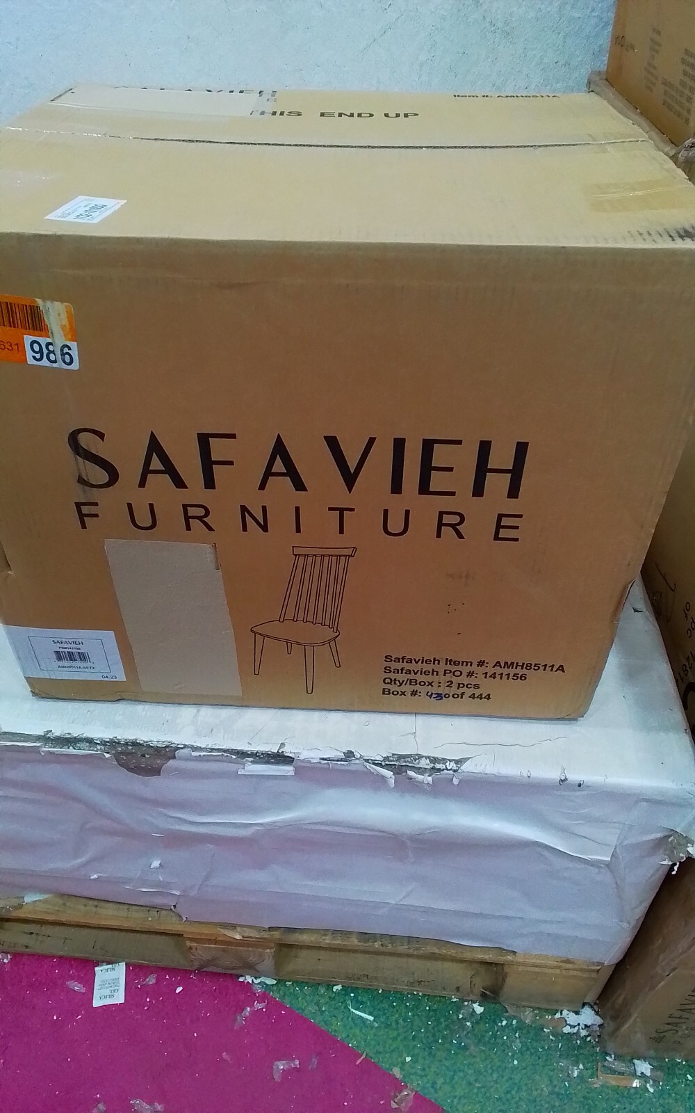 Safavieh BURRIS SIDE CHAIR, Reduced Price 2172739323 AMH8511A
