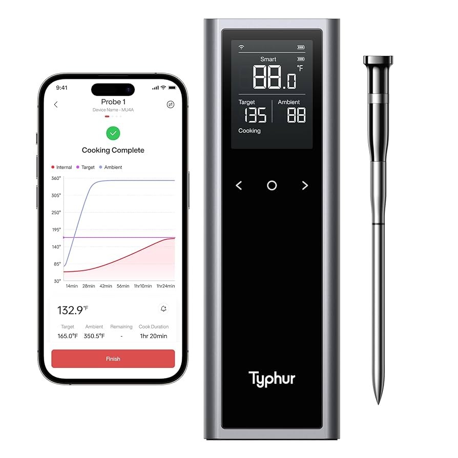 Typhur Sync One Smart Wireless Thermometer Digital: Model WT01 Standalone Base