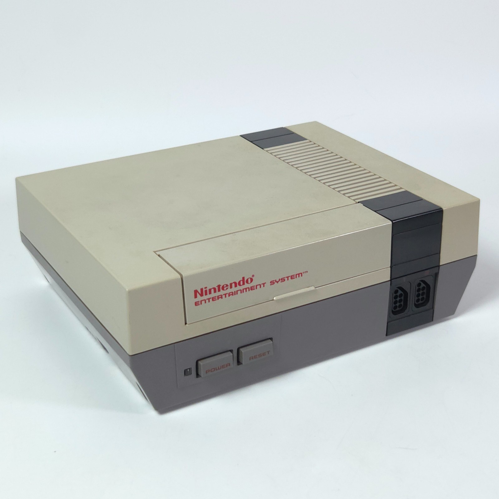 Nintendo NES Console w/ 2 Controllers, Manual, & OEM Adapters - Tested Working