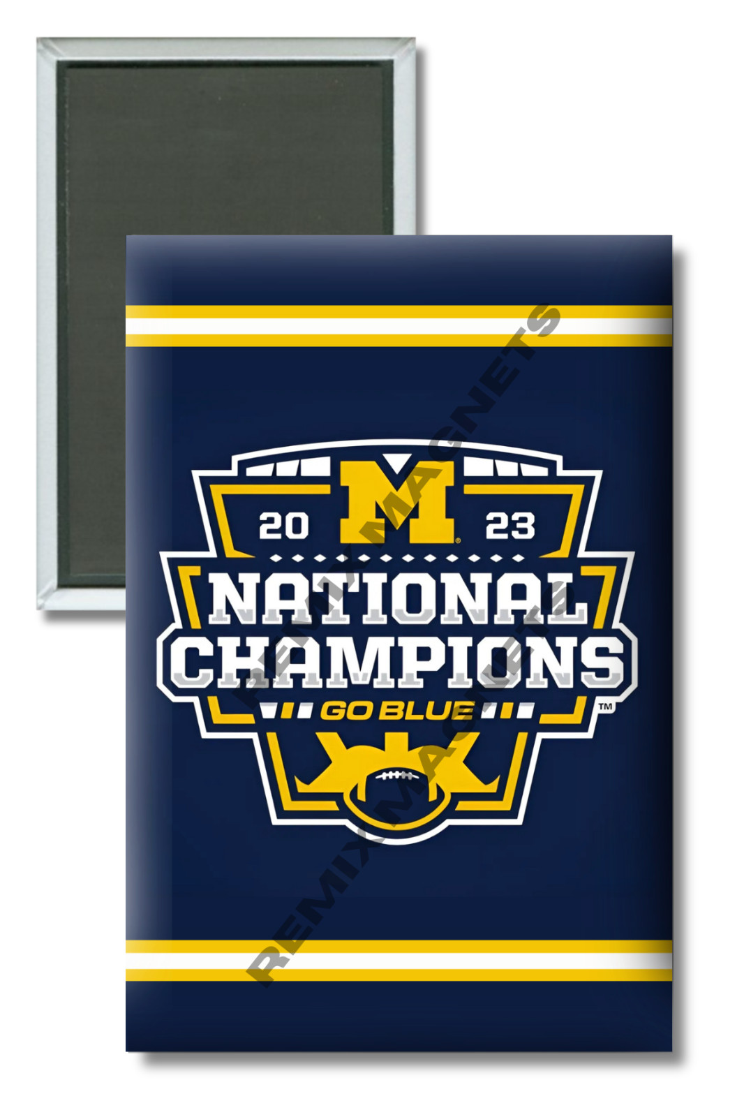 2023 University of Michigan Wolverines Football National Champions 2 x 3 Magnet