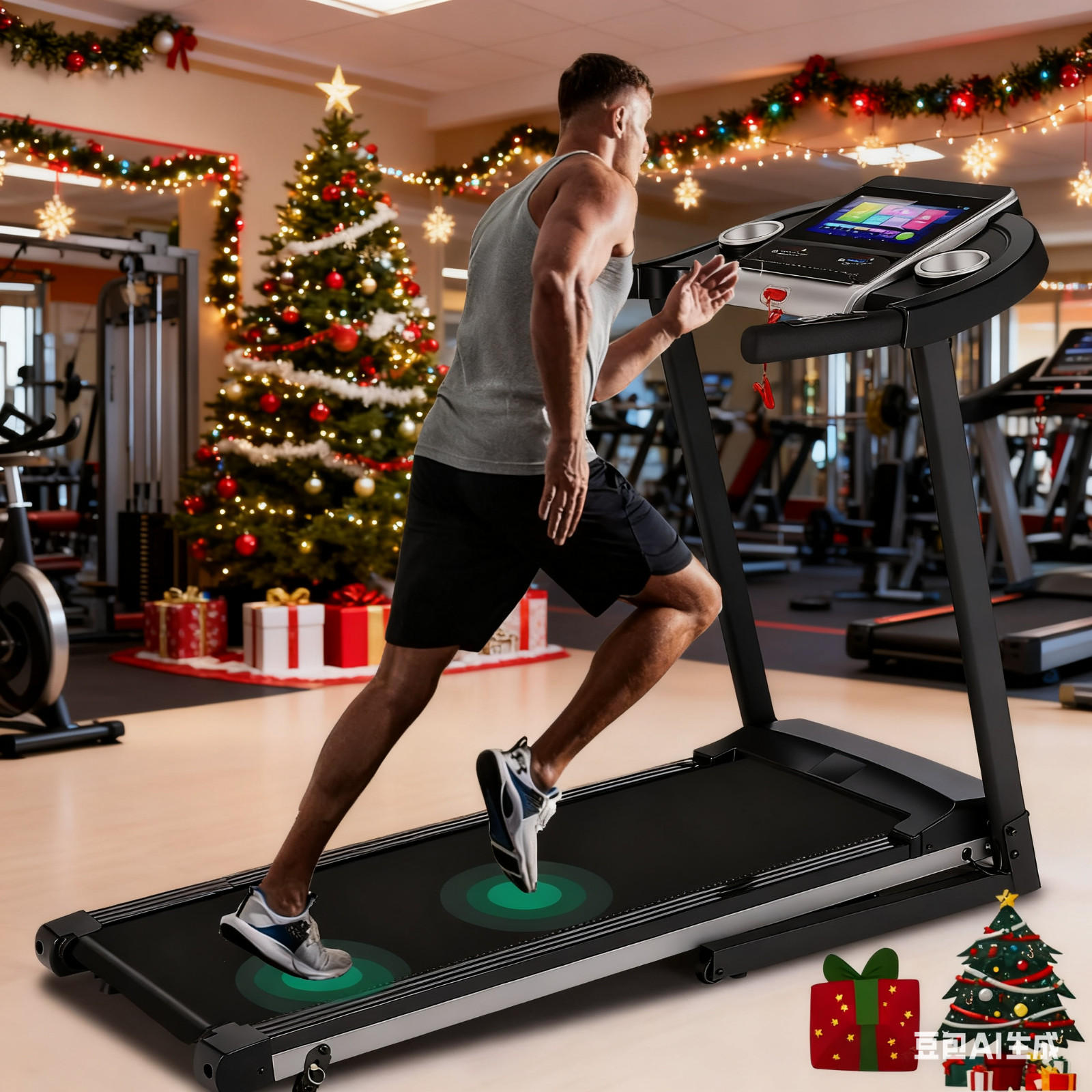 2.5-3.5hp Treadmill Good Fitness Companion Christmas Gift for Families Treadmill