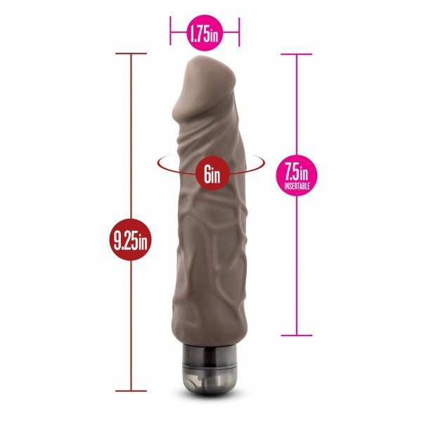 9" Realistic Thick Black Cock Vibrator G-spot Anal Dildo Couple Women Sex Toys