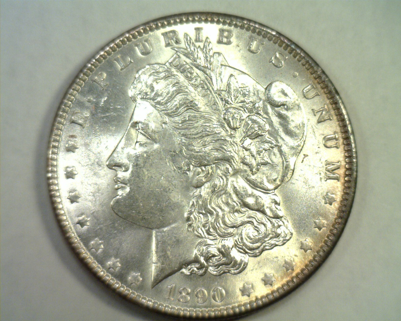 1890 MORGAN SILVER DOLLAR NICE UNCIRCULATED+ NICE UNC.+ ORIGINAL COIN BOBS COINS