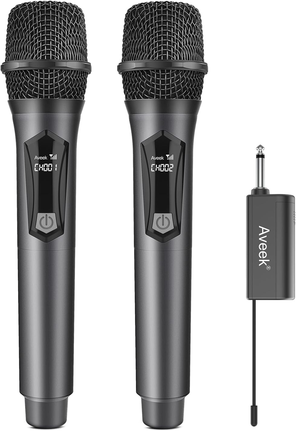 Aveek Karaoke Microphone Wireless, for Speakers with 2 Packs