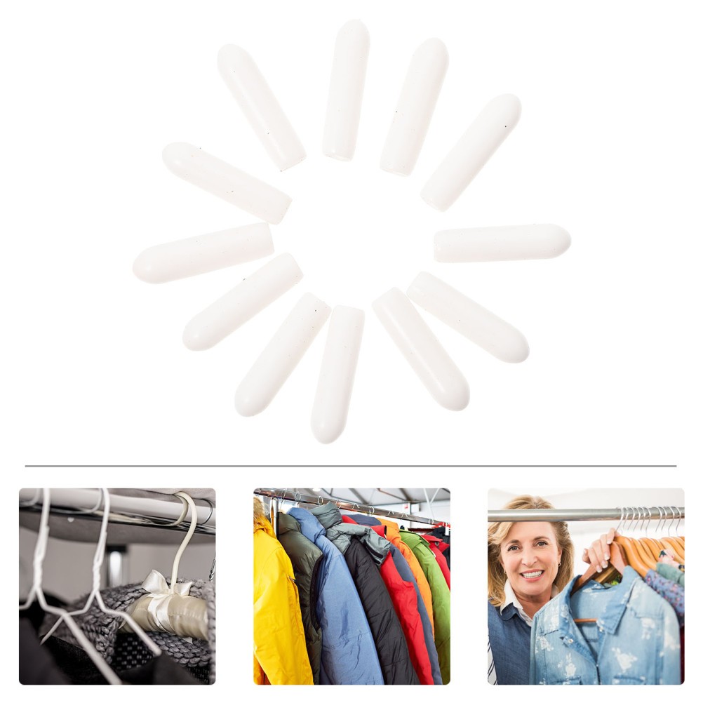 300 Pcs Clothes Wire Hanger End Tips Cap for Hangers Caps Protective
