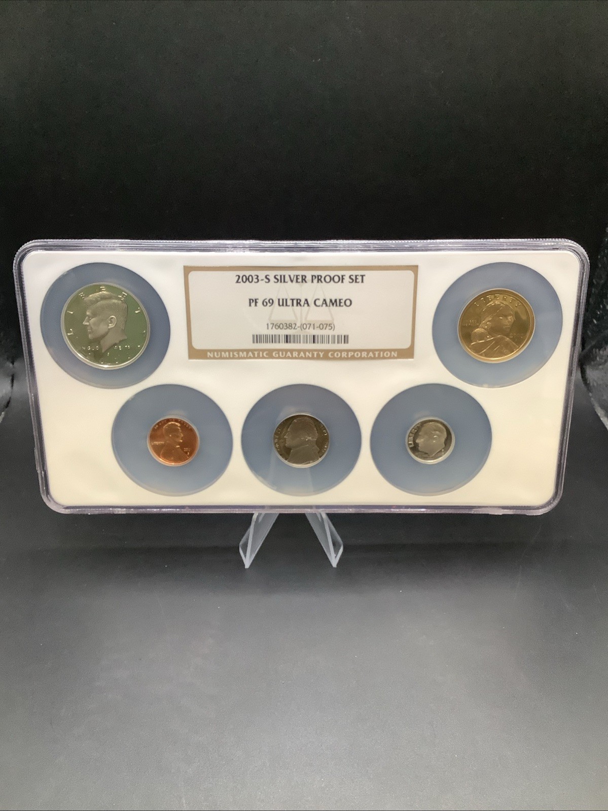 2003-S Silver Proof Set PF69 Ultra Cameo NGC Brown Label