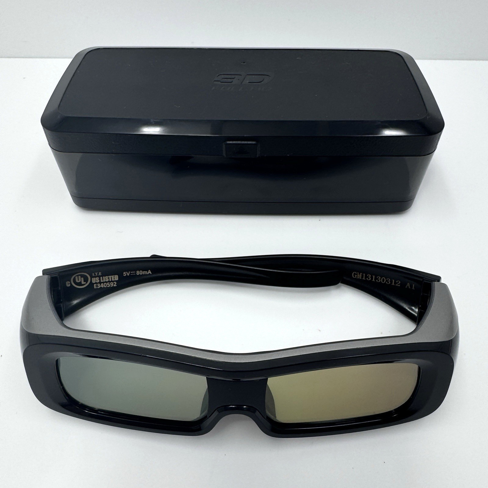 PANASONIC Active Shutter 3-D TV Glasses w/Case (TY-EW3D2MA) - UNTESTED