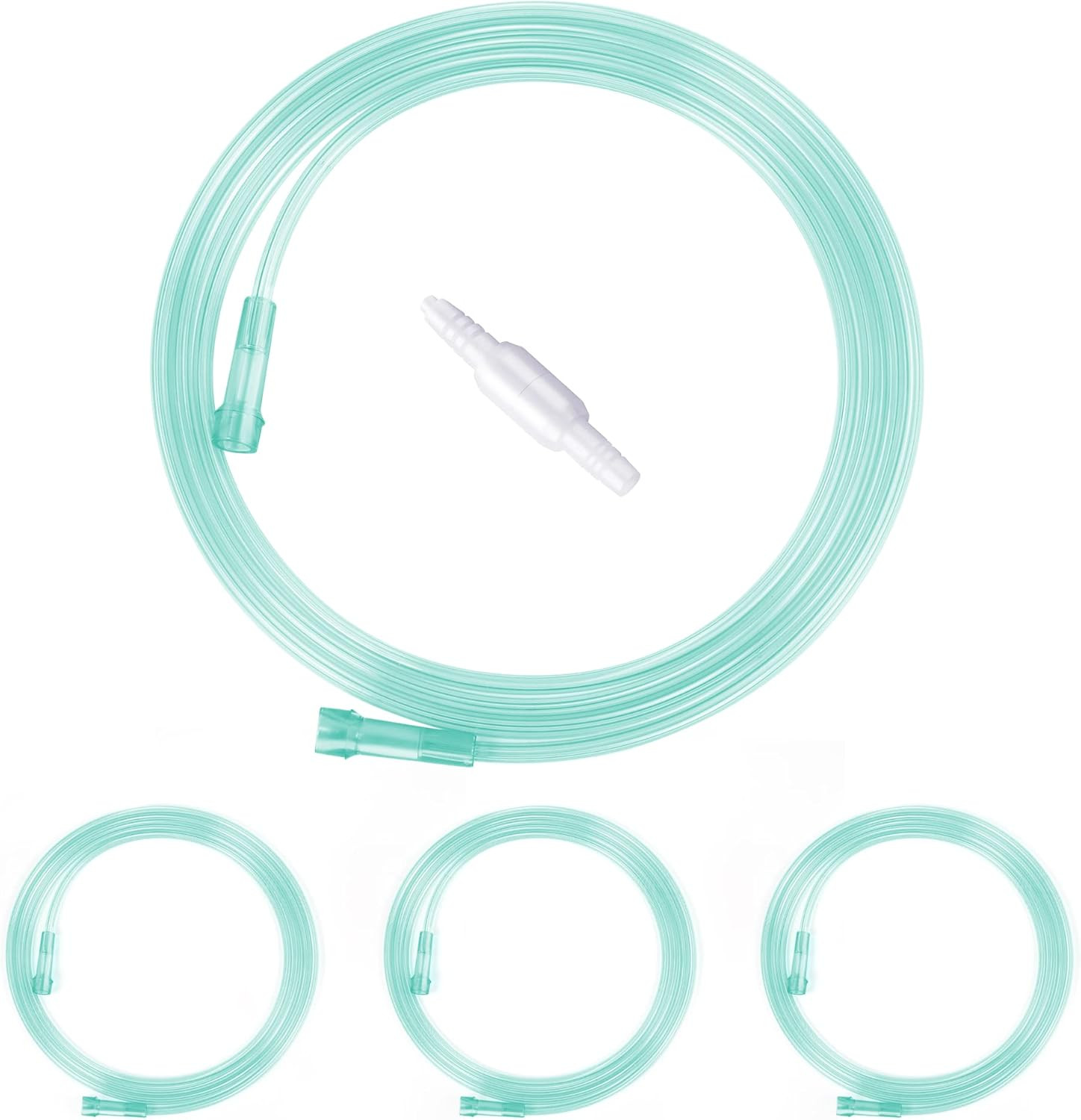 ANSNF 7Ft Oxygen Tubing, Crush Resistant High Flow Oxygen Tubing, 3 Pack Green O