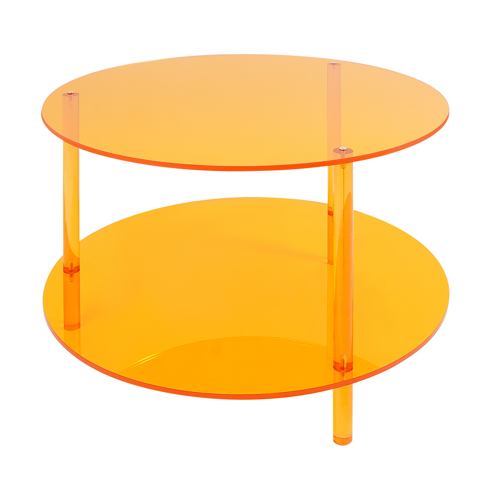 Acrylic Coffee Table, Modern Coffee Table, 2-tier Coffee Table