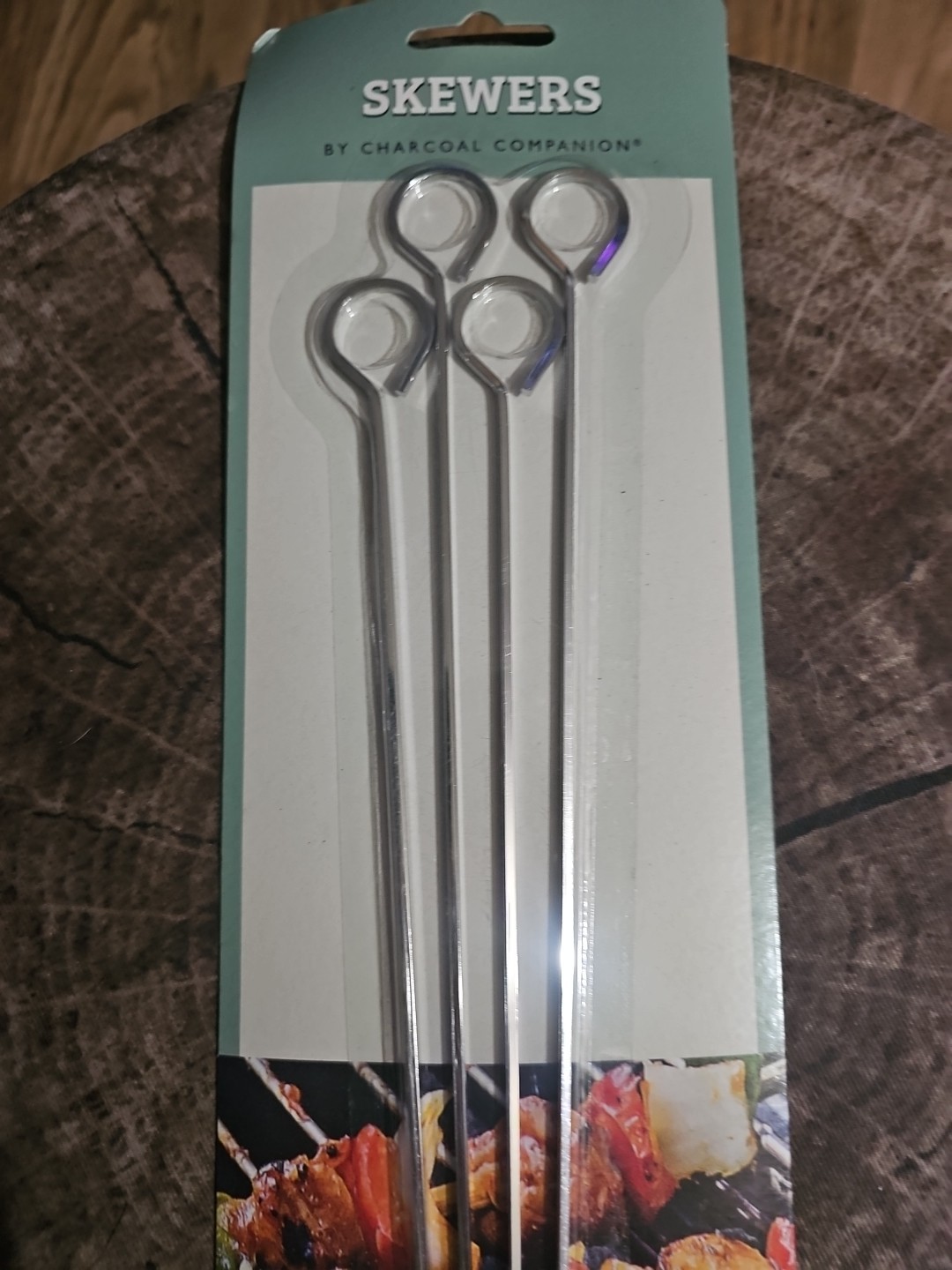 Set 4 Extra Long 15" Stainless Steel Poultry Kabob Meat Skewers NEW